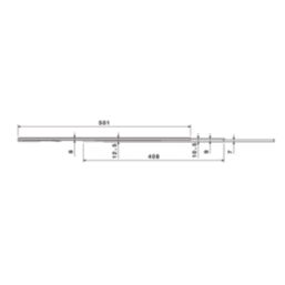 Essentials Steel Soft-Close Ball Bearing Drawer Runners 500mm 2 Pack