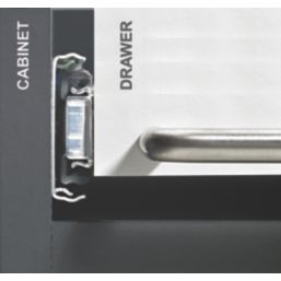 Essentials Steel Soft-Close Ball Bearing Drawer Runners 500mm 2 Pack