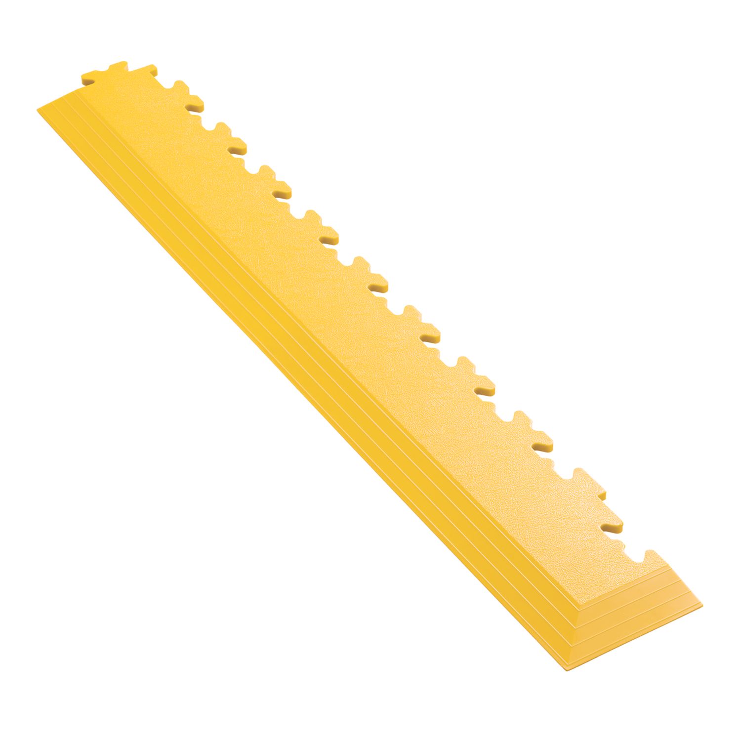 Ecotile ESD X-Joint Interlocking 5mm Floor Tile Corner Ramps Yellow 587mm x 90mm 2 Pack (529YU)