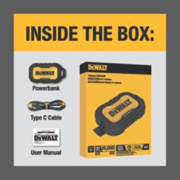 DEWALT  10,000mAh Powerbank Yellow and Black