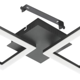 Eglo Paranday-Z LED Smart Ceiling Light Black 15.5W 1800lm