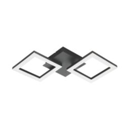 Eglo Paranday-Z LED Smart Ceiling Light Black 15.5W 1800lm