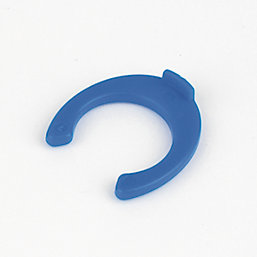 FloPlast FloFit+ Plastic Collet Clips Blue 10mm 20 Pack