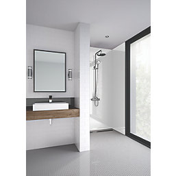 Splashwall  Bathroom Splashback Gloss White 590mm x 2400mm x 11mm