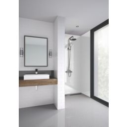 Splashwall  Bathroom Splashback Gloss White 2400mm x 590mm x 11mm