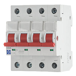 Lewden  100A 4-Pole 3-Phase Mains Switch Disconnector