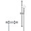Grohe Precision Flow Rear-Fed Exposed Chrome Thermostatic Shower Mixer Set