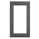 Crystal  Right-Hand Opening Clear Double-Glazed Casement Anthracite Grey uPVC Window 610mm x 820mm