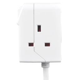 Masterplug 13A 3-Gang Switched  Extension Lead White 2m