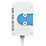 Masterplug 13A 3-Gang Switched  Extension Lead White 2m