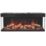 Be Modern Pryzm Arteon 1250-3SL Black Remote Control Wall-Mounted Electric Inset Fire 1495mm x 380mm
