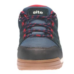 Site Scoria Size 9  Navy Blue/Red   Steel Toe Cap Safety Trainers