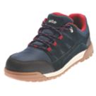Site Scoria Size 9  Navy Blue/Red   Steel Toe Cap Safety Trainers