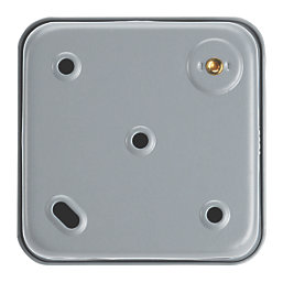 Contactum CLA3732 10AX 3-Gang 2-Way Metal Clad Light Switch with White Inserts