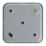 Contactum  10AX 3-Gang 2-Way Metal Clad Light Switch with White Inserts