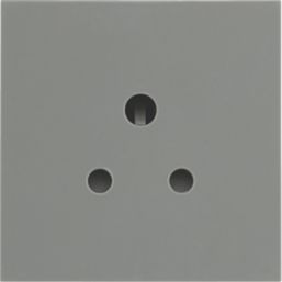 British General EM2ASG 2A Unswitched Modular Round Pin Socket Grey