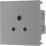 British General EM2ASG 2A Unswitched Modular Round Pin Socket Grey