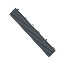 Swisstrax Ribtrax Pro Vented Garage Floor Tile Ramp Slate Grey 400mm x 63mm 4 Pack