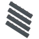 Swisstrax Ribtrax Pro Vented Garage Floor Tile Ramp Slate Grey 400mm x 63mm 4 Pack