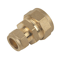 Flomasta  Brass Compression Reducing Lead to Copper Coupler 7lb 1" x 15mm