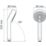 Mira Beat Shower Handset Chrome 90mm x 233mm
