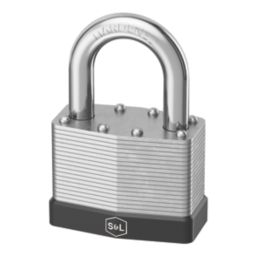 Smith & Locke  Laminated Steel   Closed Shackle  Padlock 30mm