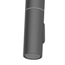 Clearwater Kira KIR30MB Double Lever Tap with Twin Spray Pull-Out  Matt Black