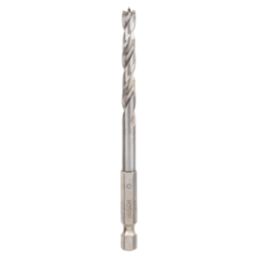 Bosch Brad Point Wood Drill Bit with Hex Shank 6mm x 63mm