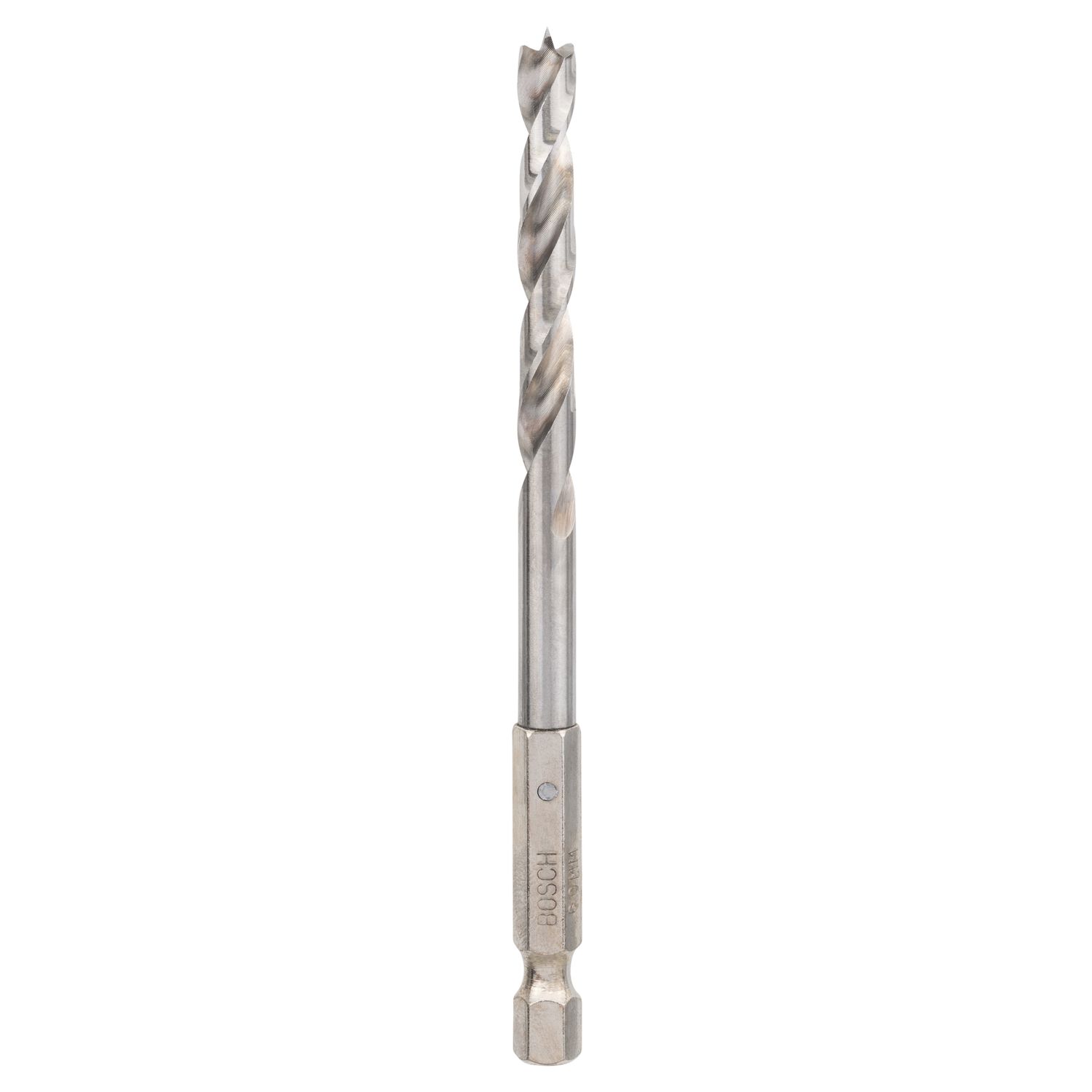 Bosch Hex Shank Double-Flute Brad Point Wood Drill Bit 6mm x 106mm (531FW)