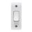 Crabtree Instinct 10AX 1-Gang 2-Way Architrave Switch  White