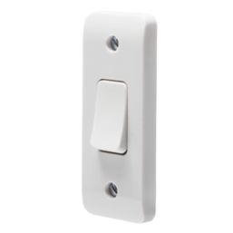 Crabtree Instinct 10AX 1-Gang 2-Way Architrave Switch  White