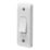 Crabtree Instinct 10AX 1-Gang 2-Way Architrave Switch  White