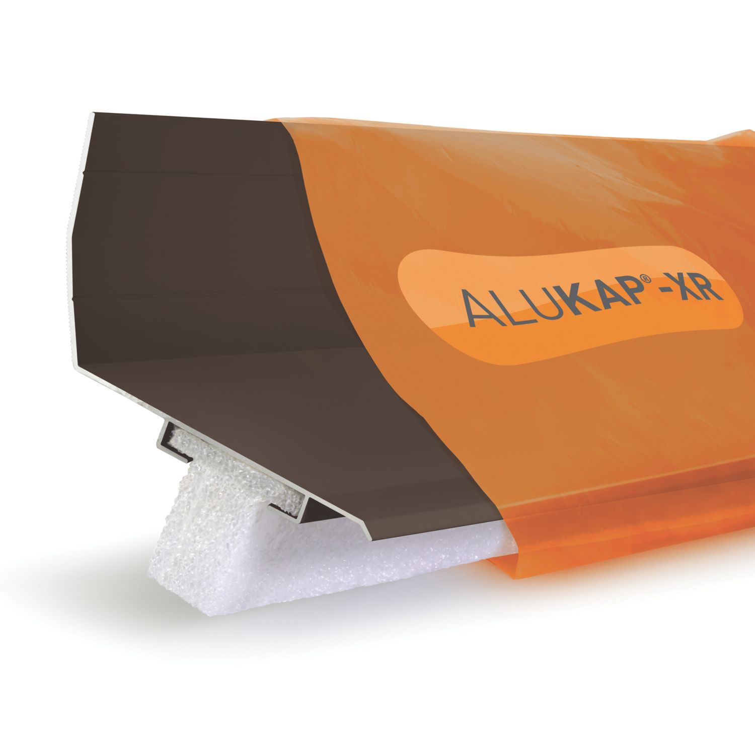 ALUKAP-XR AKX900B Aluminium Top Wall Flashing Brown 132 x 105mm x 2.4m (531JC)