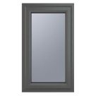Crystal  Right-Hand Opening Obscure Triple-Glazed Casement Anthracite on White uPVC Window 610mm x 820mm