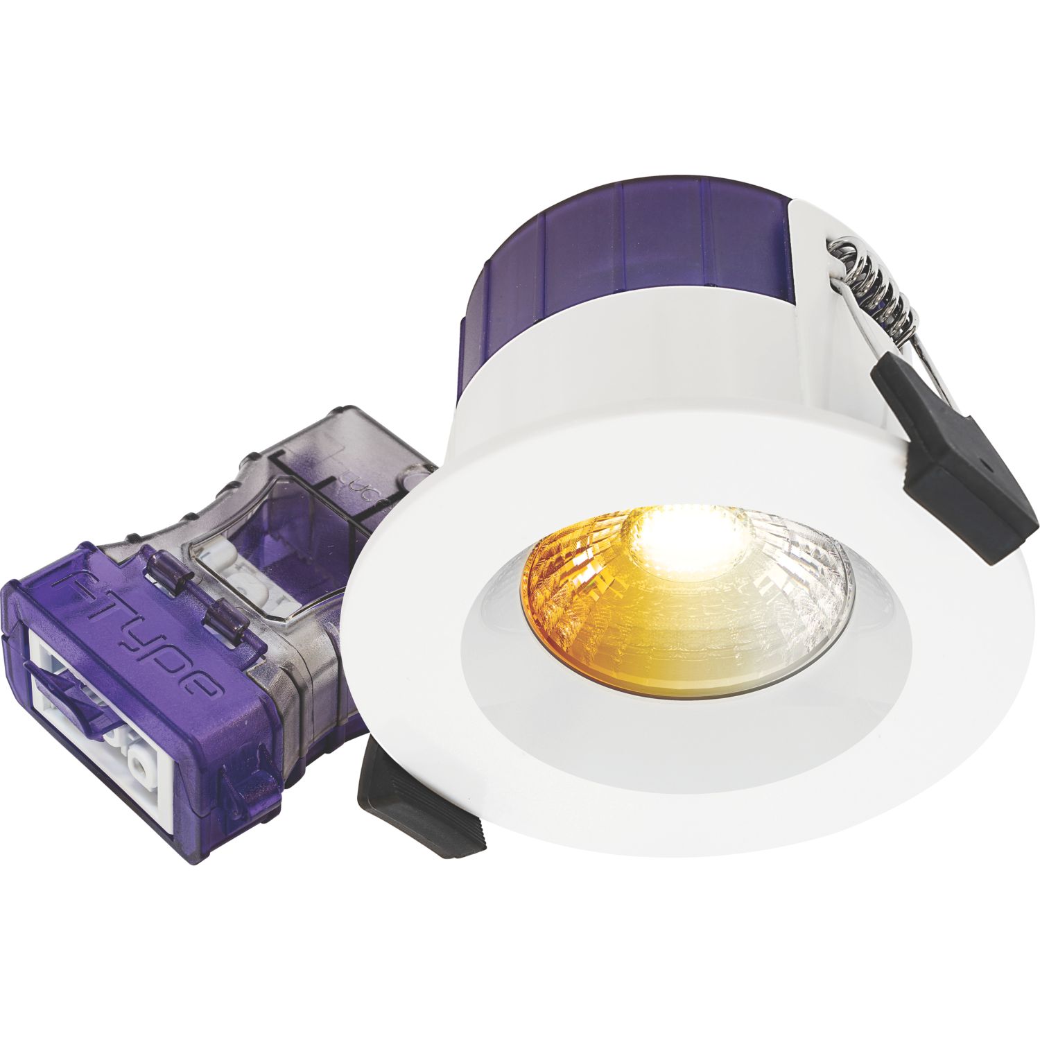 Luceco FType Ultra Regressed Fixed Fire Rated LED Downlight Dim to Warm & CCT White 4-6W 675/690lm (531KL)