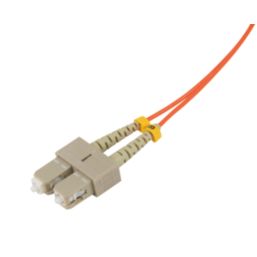 Labgear Duplex Multi Mode Orange SC- SC OM1 LSZH Fibre Optic Cable 1m