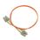 Labgear Duplex Multi Mode Orange SC- SC OM1 LSZH Fibre Optic Cable 1m