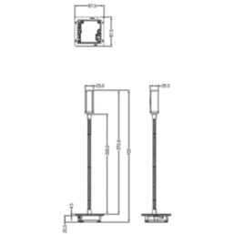 Knightsbridge  LED Reading Light Matt White 2W 55lm + 2.4A 2-Outlet Type A USB Charger