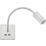 Knightsbridge  LED Reading Light Matt White 2W 55lm + 2.4A 2-Outlet Type A USB Charger