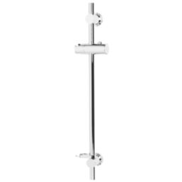 Bristan Casino Riser Rail with Adjustable Position Bracket Chrome 650mm