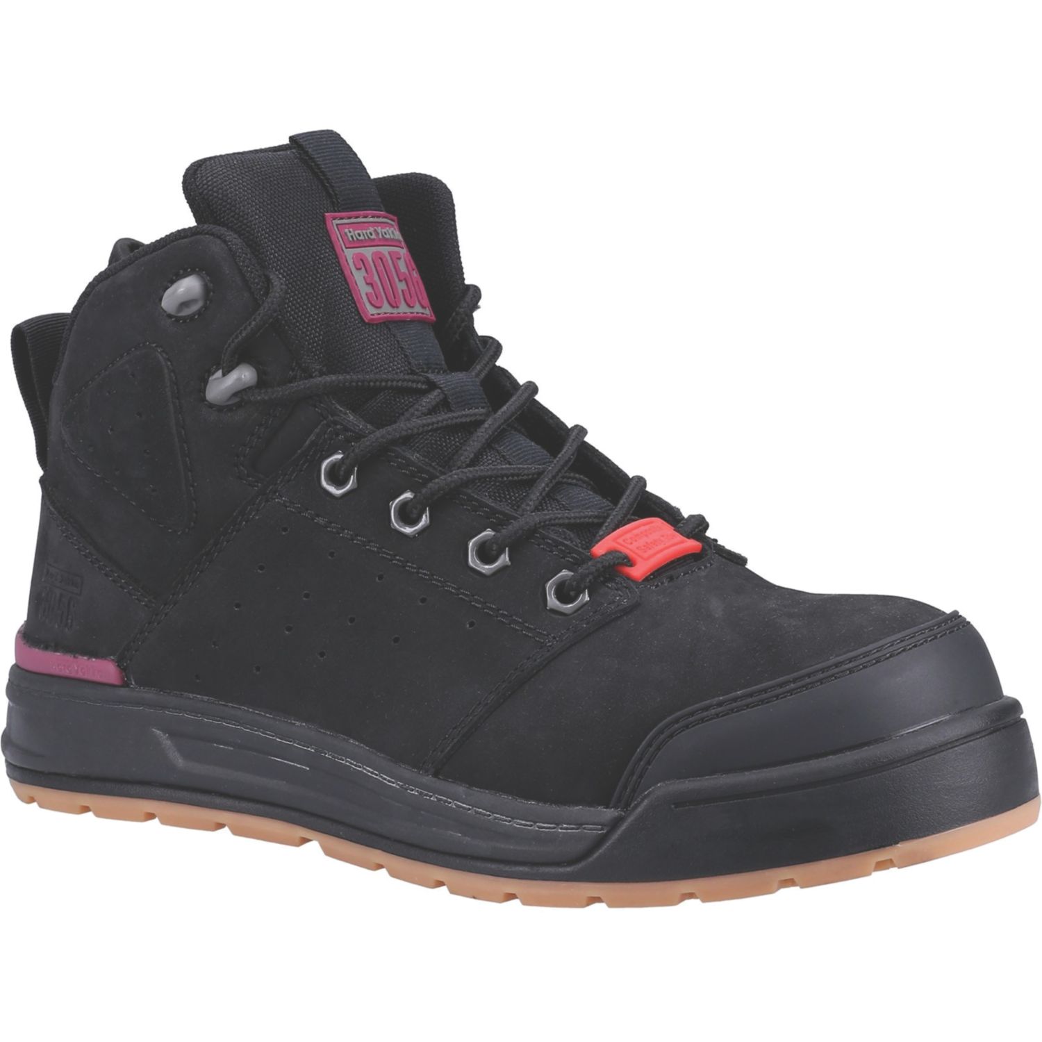 Hard Yakka W 3056 Size 6.5 Womens Black Water-Resistant Safety Boots (531RV)