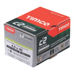 Timco  PZ Double-Countersunk  Multipurpose Premium Screws 4mm x 40mm 200 Pack