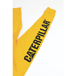 CAT Trademark Banner Long Sleeve T-Shirt Yellow Large 42-44" Chest
