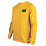 CAT Trademark Banner Long Sleeve T-Shirt Yellow Large 42-44" Chest
