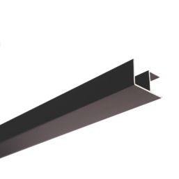 Multipanel Type 100 Flush Corner Matt Black 2450mm x 11mm