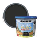 Ronseal Fence Life Plus 9Ltr Tudor Black Oak  Shed & Fence Paint