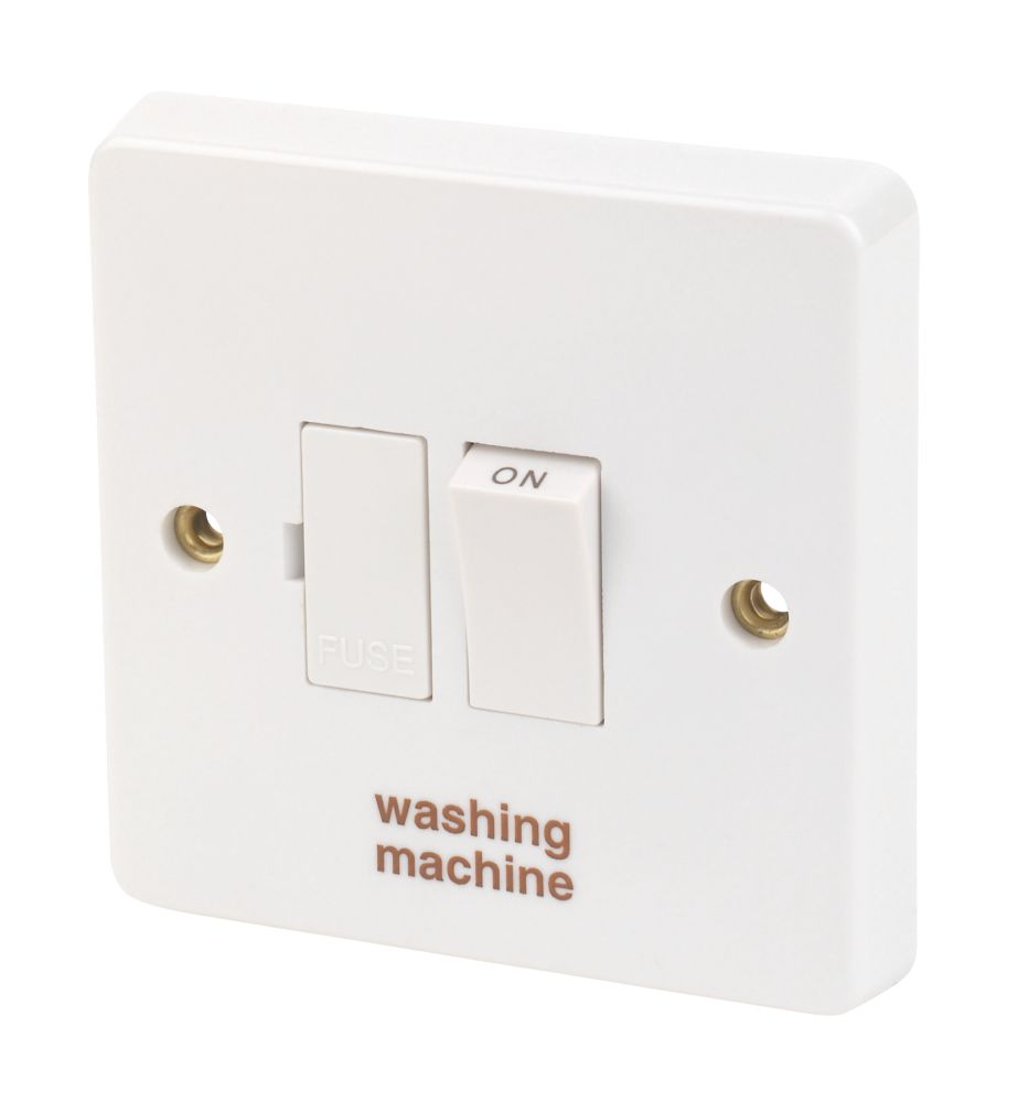 Crabtree Capital 13A Switched Washing Machine Fused Spur  White