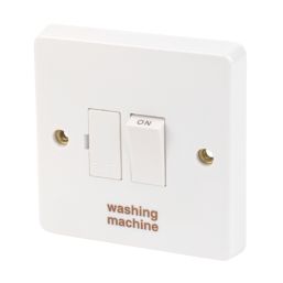 Crabtree Capital 13A Switched Washing Machine Fused Spur  White