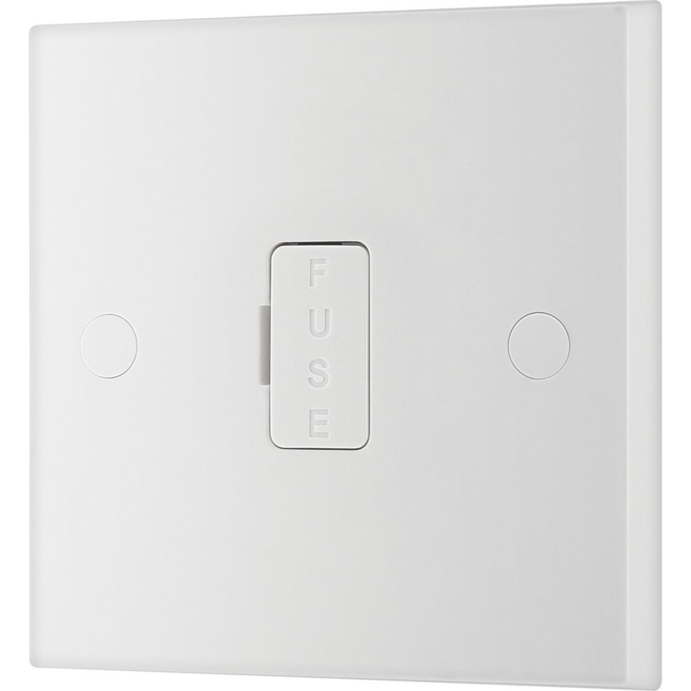 British General 900 Series 13A Unswitched Fused Spur & Flex Outlet  White