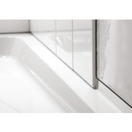 Mira Flight Safe Rectangular Shower Tray with Upstands White 1000mm x 800mm x 40mm
